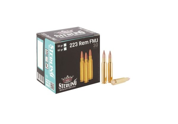 STERLING 5.56x45 mm .223 Rem. FMJ Rifle Cartridge