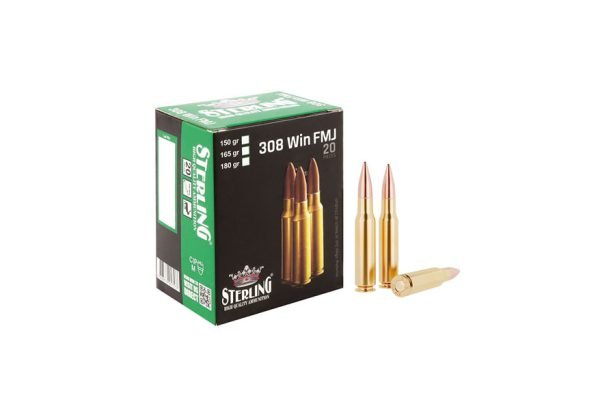 STERLING 7.62x51 mm .308 Win. FMJ Rifle Cartridge