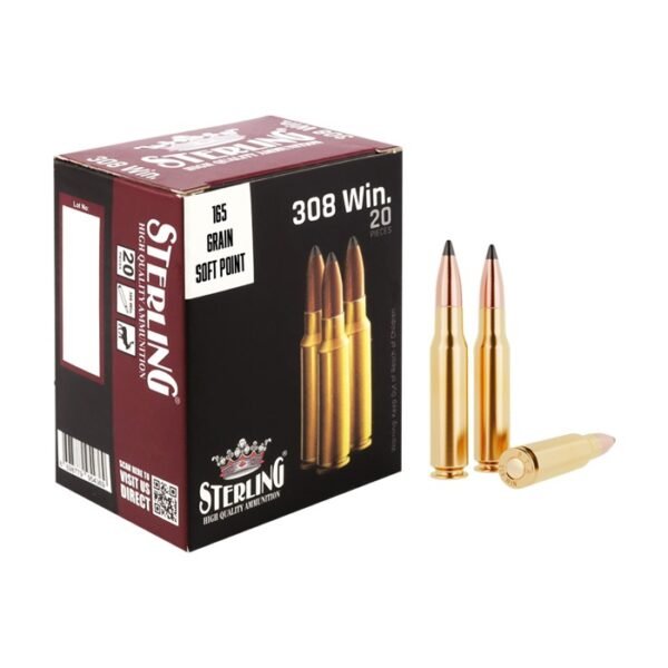 STERLING .308 SP Rifle Cartridge / 165 Grain